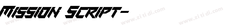 Mission Script字体转换